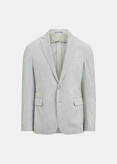 Blazer Ralph Lauren Hombre Grises / Creme - Hadley Tick-Weave - UQEYK7608